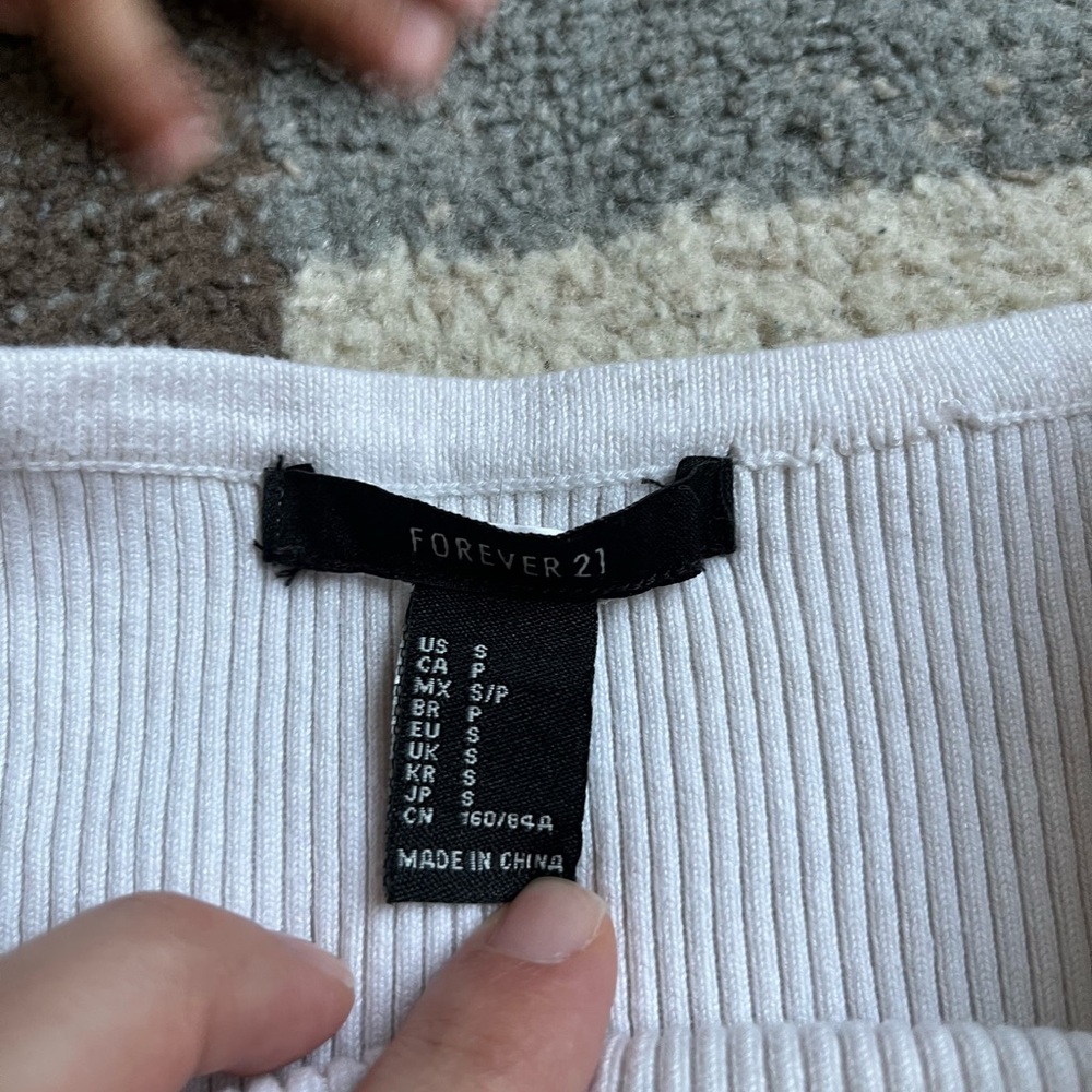 F21 Ribbed Knit Tube Top - Picture 3 of 3